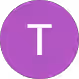 Purple circle with a white uppercase letter T in the center.